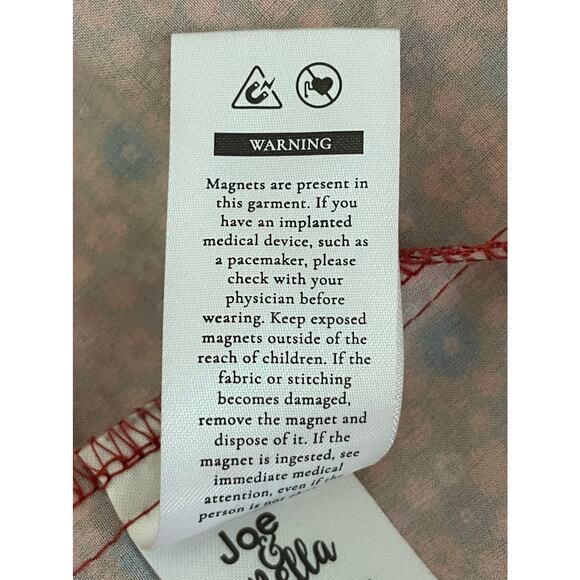 Joe & Bella Magnetic Button-Down Shirt Seth Orange Floral Print Men’s Medium - Picture 13 of 13